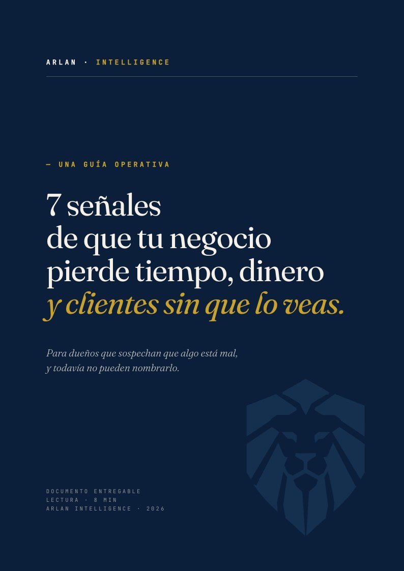 Portada de la guía 7 señales de ARLAN Intelligence